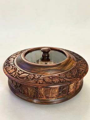 Dry Fruit Pot With Hand Carved Work