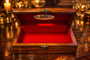 Premium Handmade Solid Wooden Tissue Box with Brass Coating & Velvet Interior