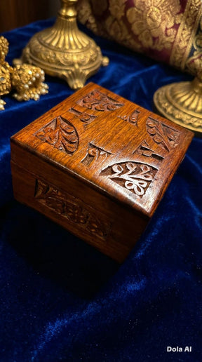 Handmade Wooden Watch Box – 1 Slot Watch Case with Soft Pouch
