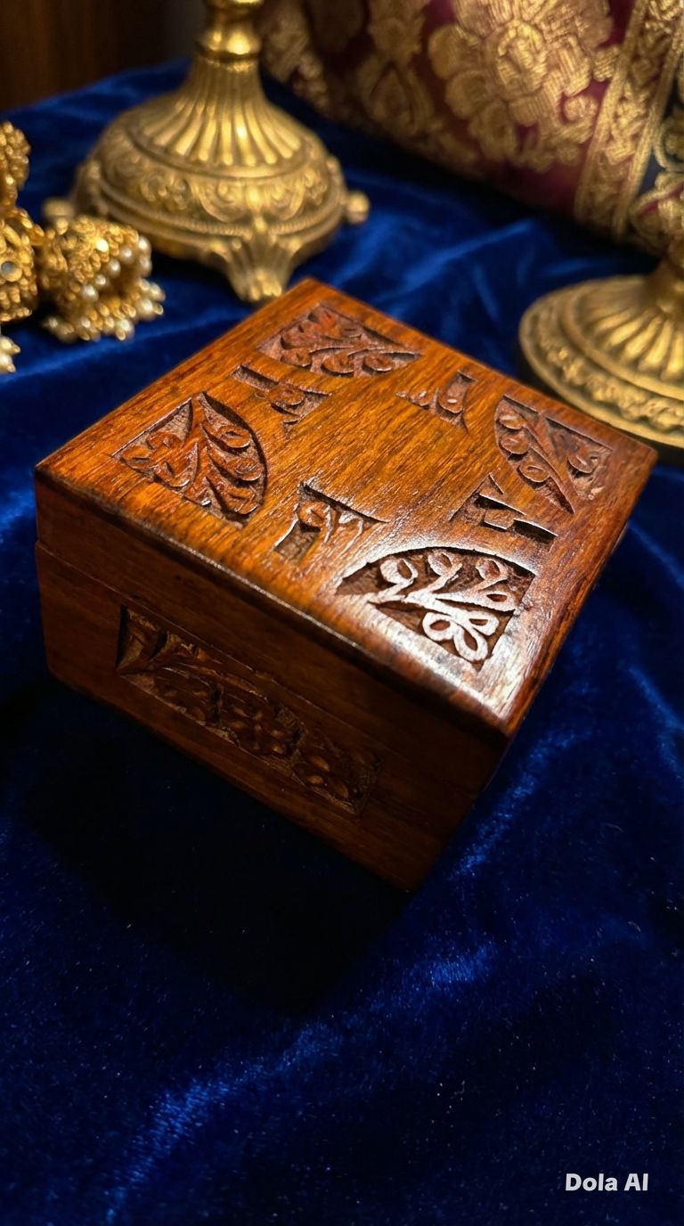 Handmade Wooden Watch Box – 1 Slot Watch Case with Soft Pouch