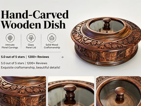 Dry Fruit Pot With Hand Carved Work