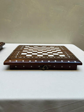 Luxury Handcrafted 14" Foldable Wooden Chess Set