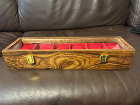 Wooden Watches  Box – Golden Hinge – Glass Top