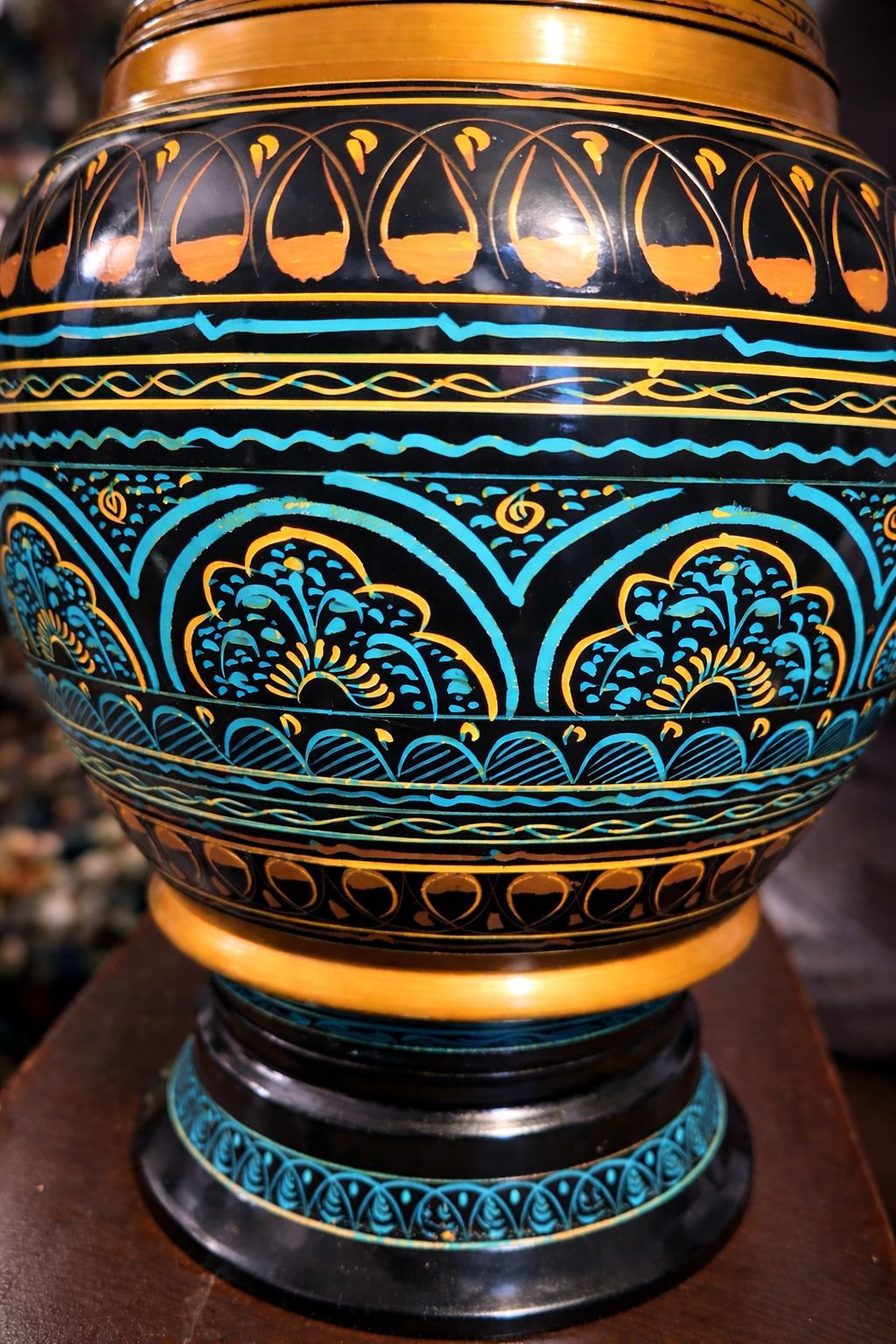 Wooden Hand Crafted Candy Jar