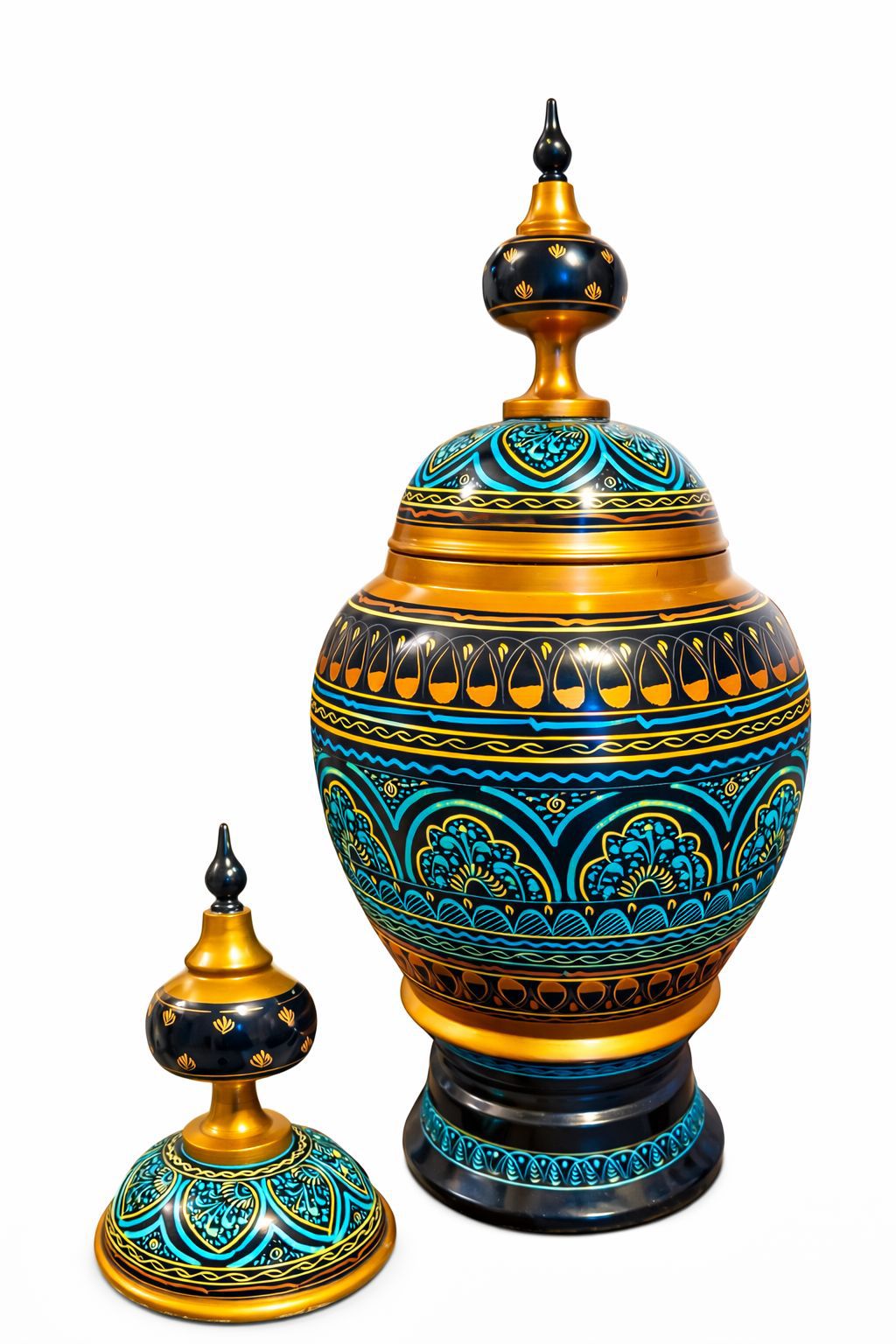 Wooden Hand Crafted Candy Jar