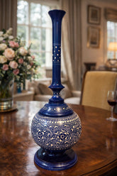 Handcrafted Wooden Surahi vase, Featuring Intricate Naqshi Artwork