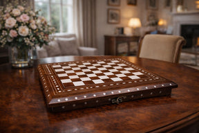 Luxury Handcrafted 14" Foldable Wooden Chess Set