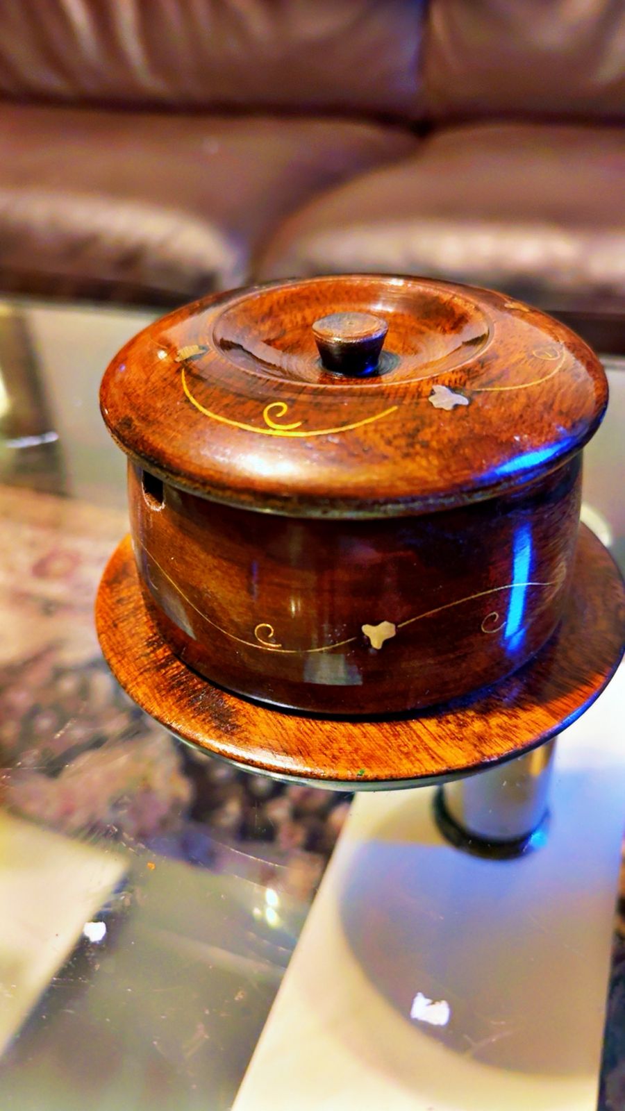 Luxury Handmade Wooden Sugar Pot with Lid – Premium Kitchen Storage Jar